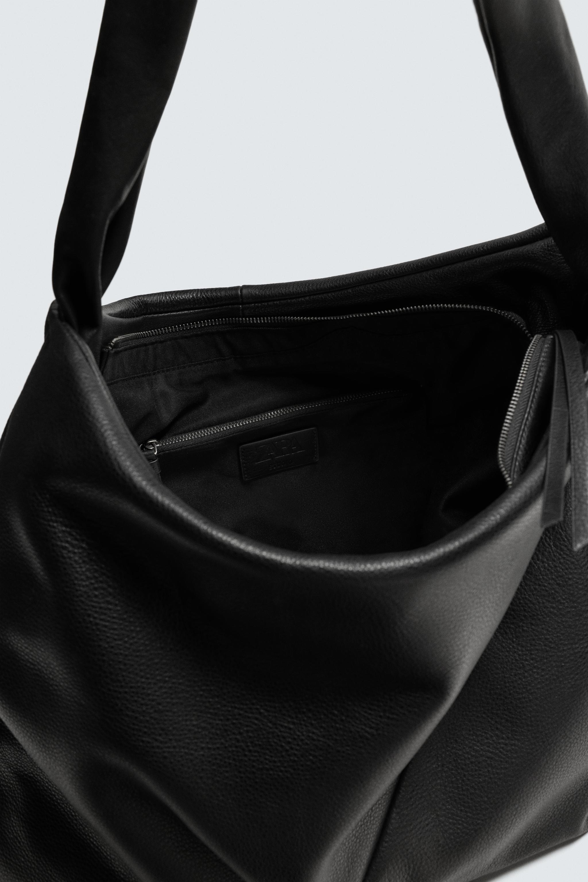 LEATHER SHOPPER BAG