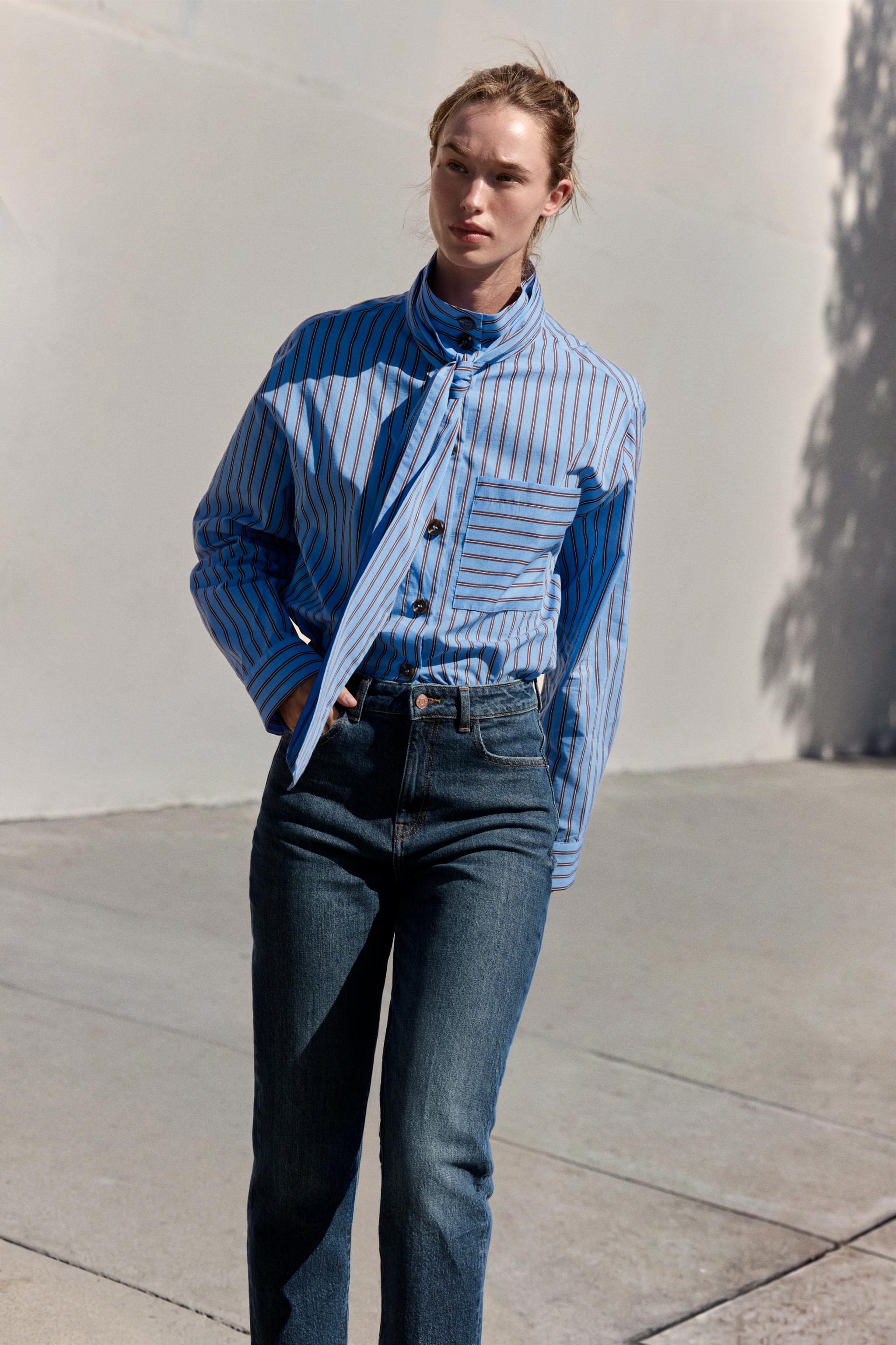 JEAN Z1975 MOM FIT TAILLE HAUTE À RAYURE REPASSÉE