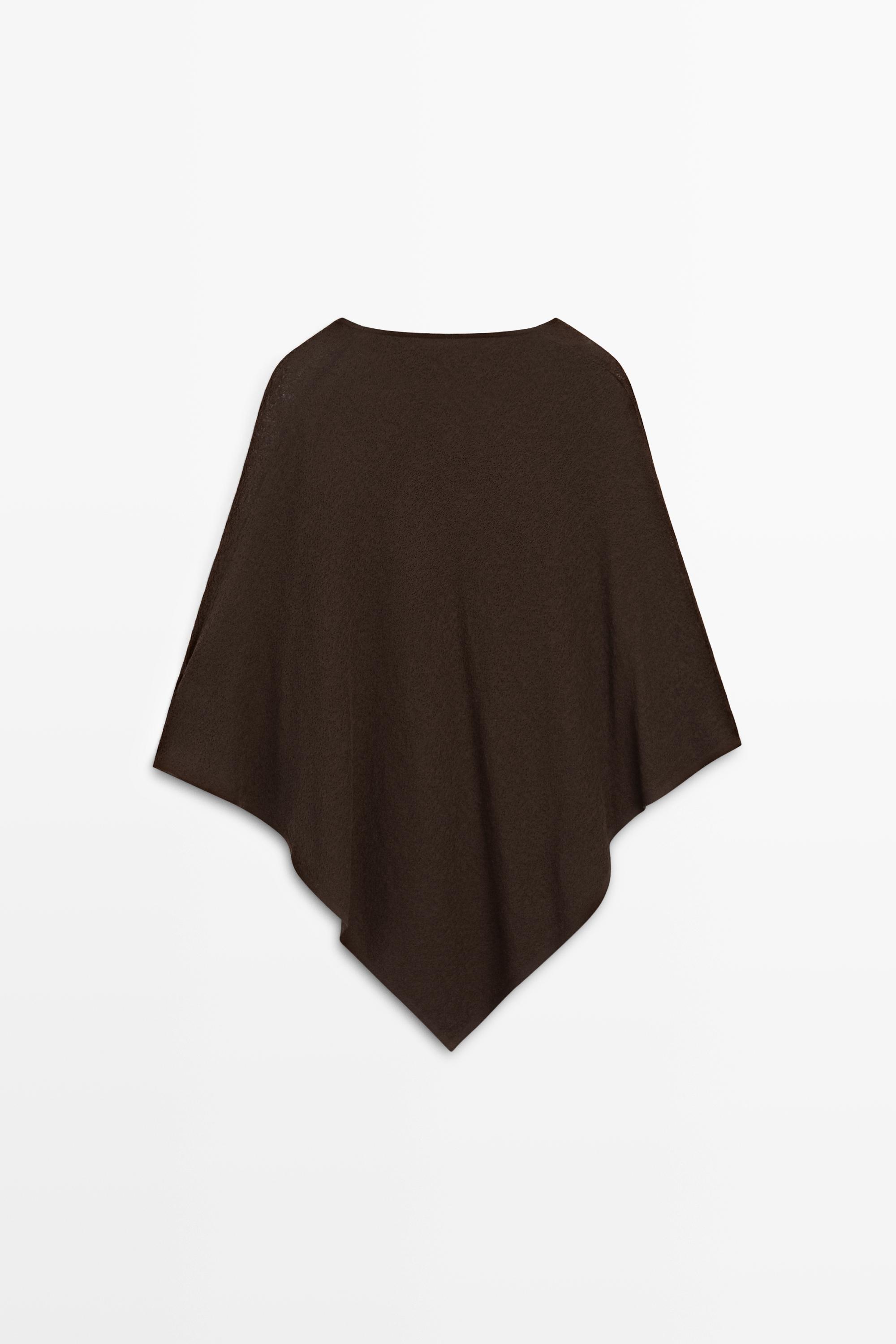 Asymmetric cotton cape