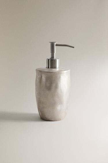 Zara CERAMIC SHINY SOAP DISPENSER - Silver