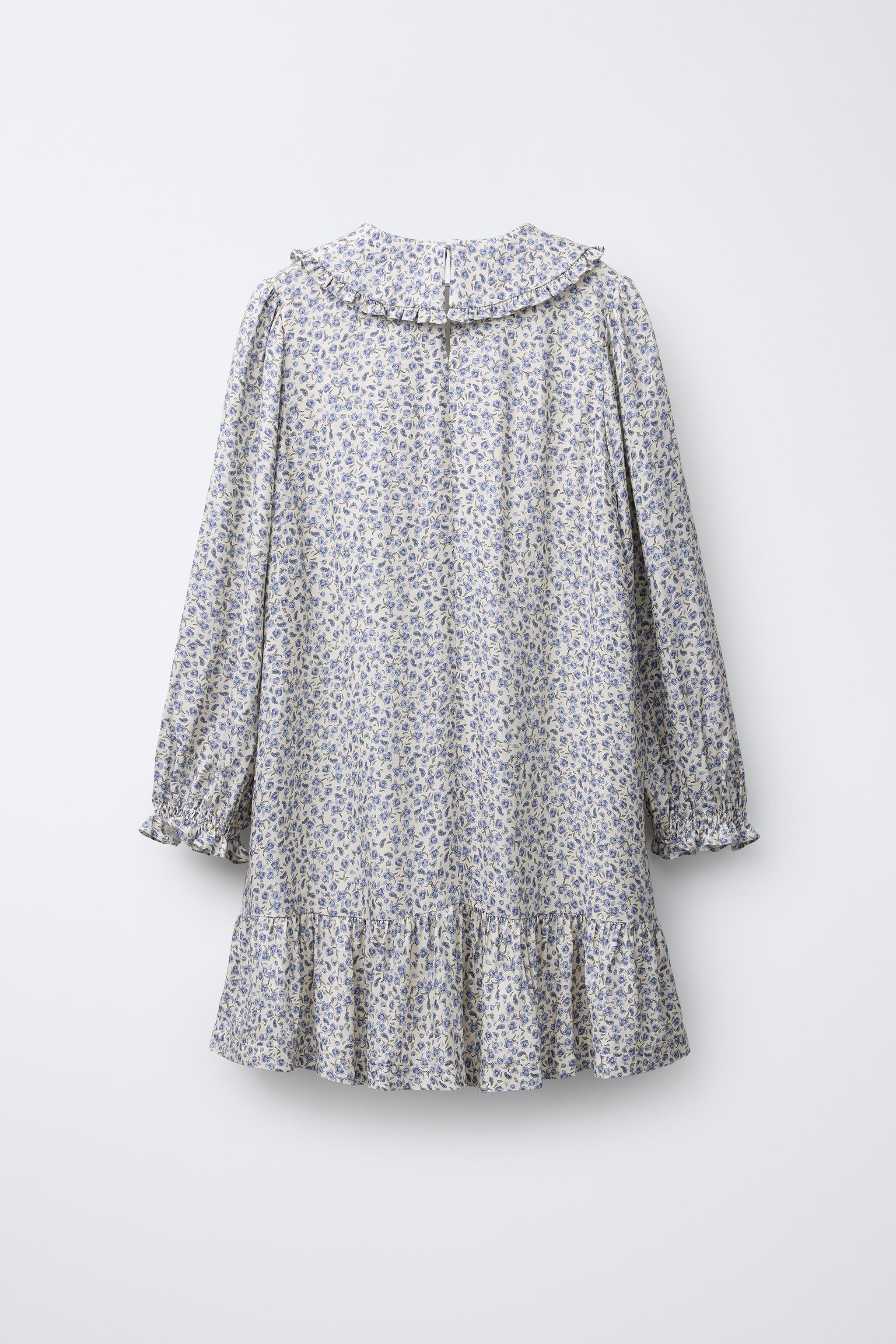 RUFFLED FLORAL DRESS