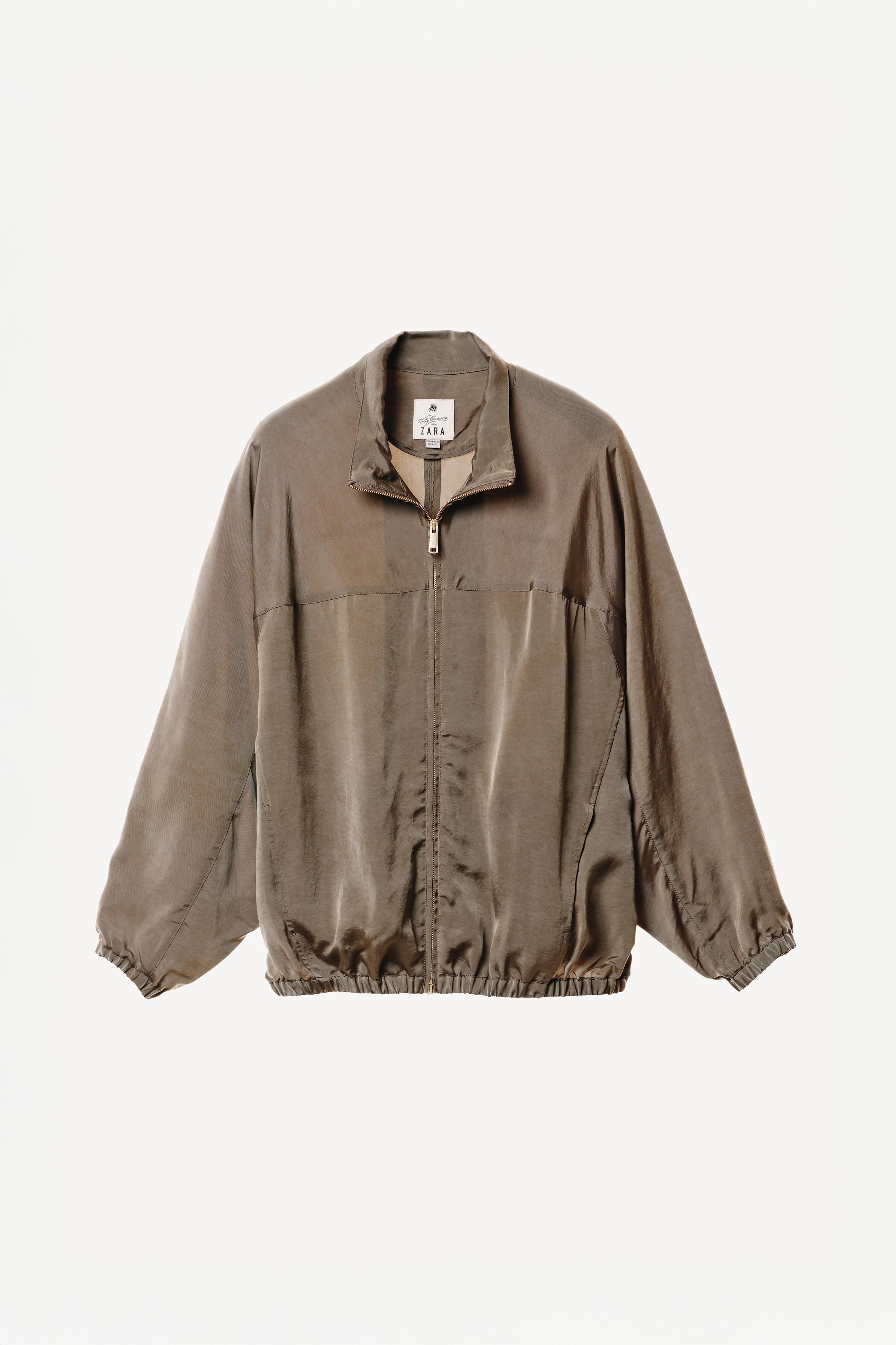 OVERSIZED CUPRO BOMBER JACKET WILLY CHAVARRIA X ZARA