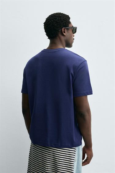 ANCHOR EMBROIDERED T-SHIRT - Navy blue by Zara - Image 2