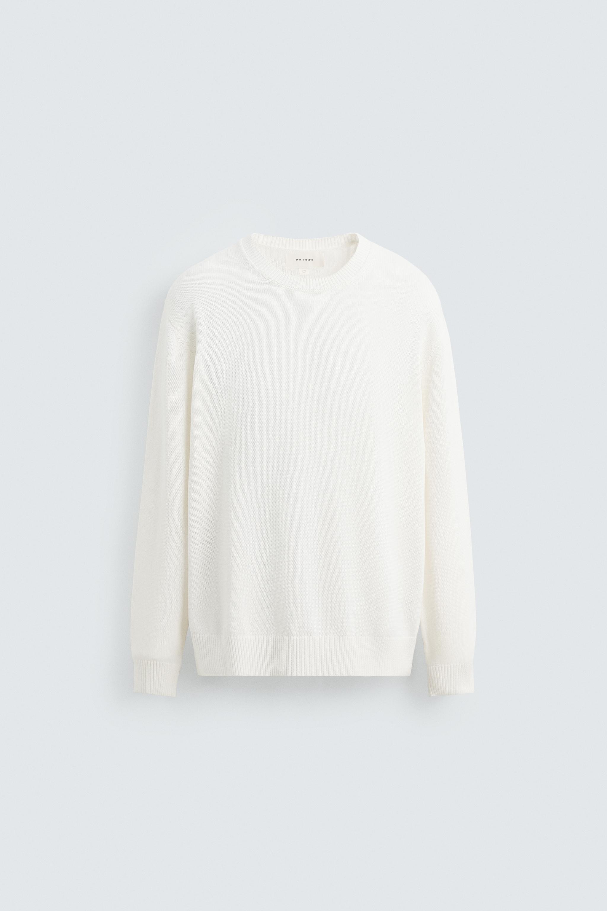COTTON-HEMP SWEATER - Oyster-white | ZARA South Africa