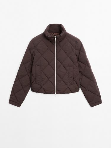 Zara Short puffer jacket - white - Image 0