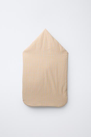 GINGHAM BABY WRAP - Mustard by Zara - Image 1