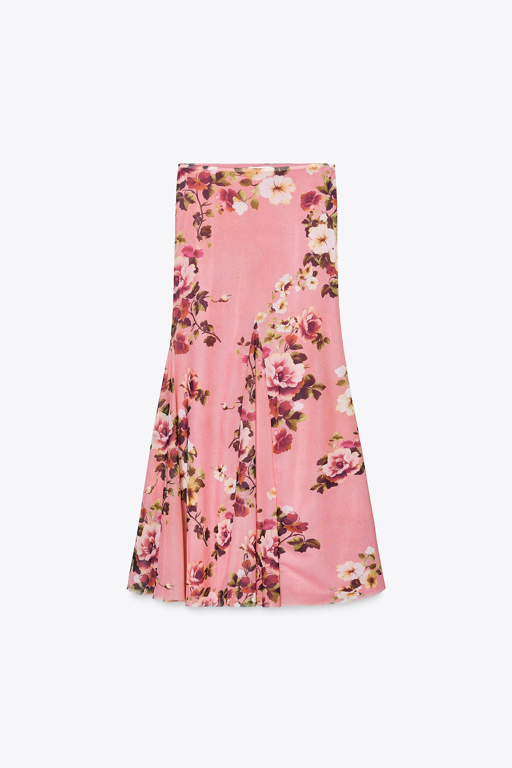 Rose Frantz ♥ Check Maxi Long Skirt/追跡付 FM2018XSL Women's Elastic Waist Chiffon Maxi Skirt Flowy