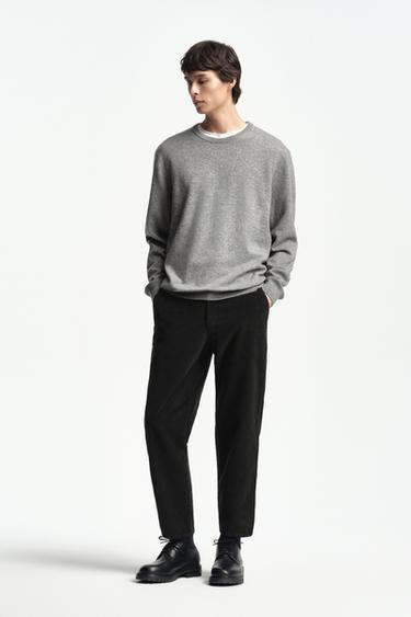 WOOL BLEND JUMPER - Grey marl by Zara