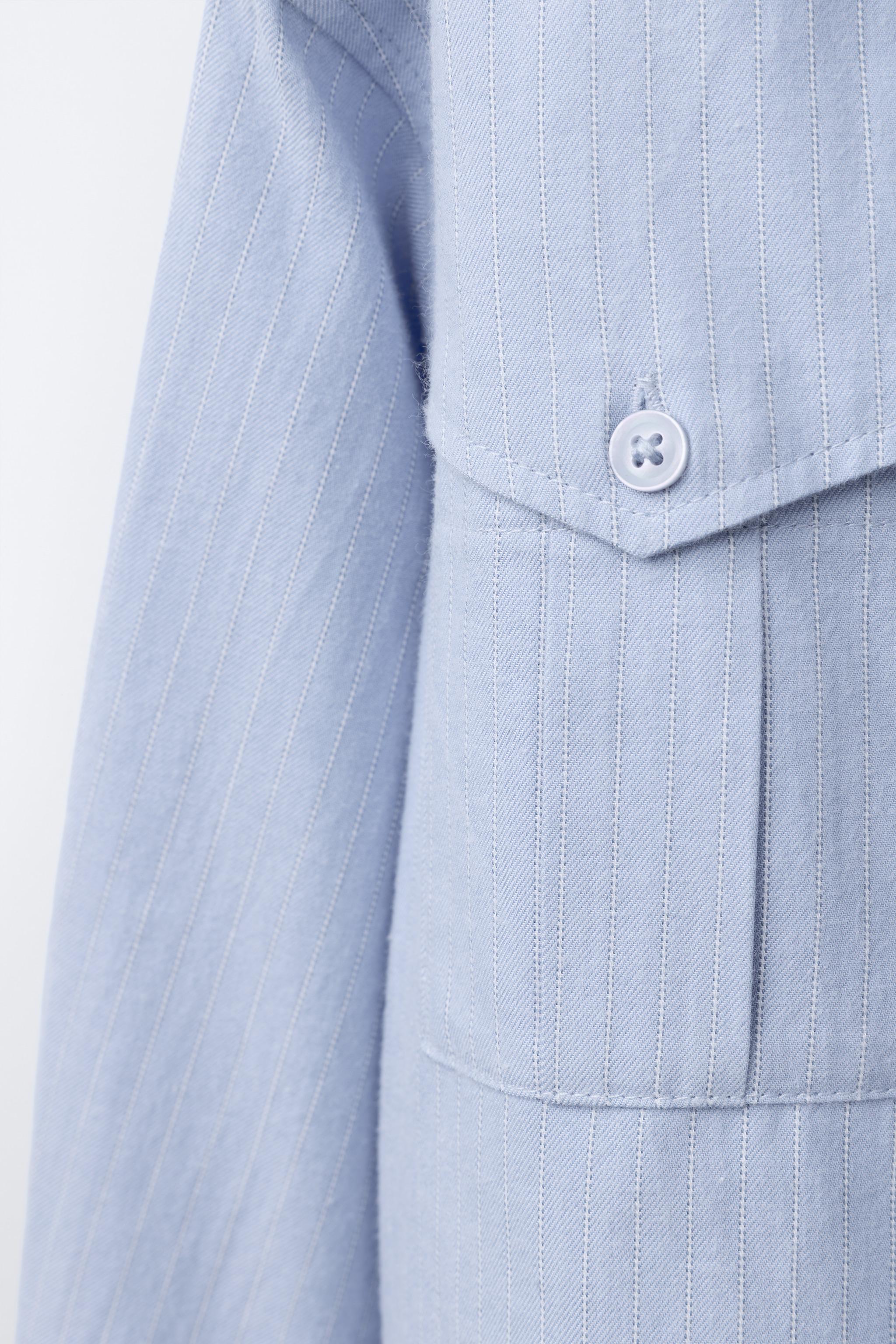 STRIPED CROPPED SHIRT