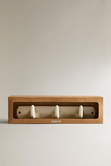 TRIPLE CERAMIC HOOK - Cream by Zara - Image 3
