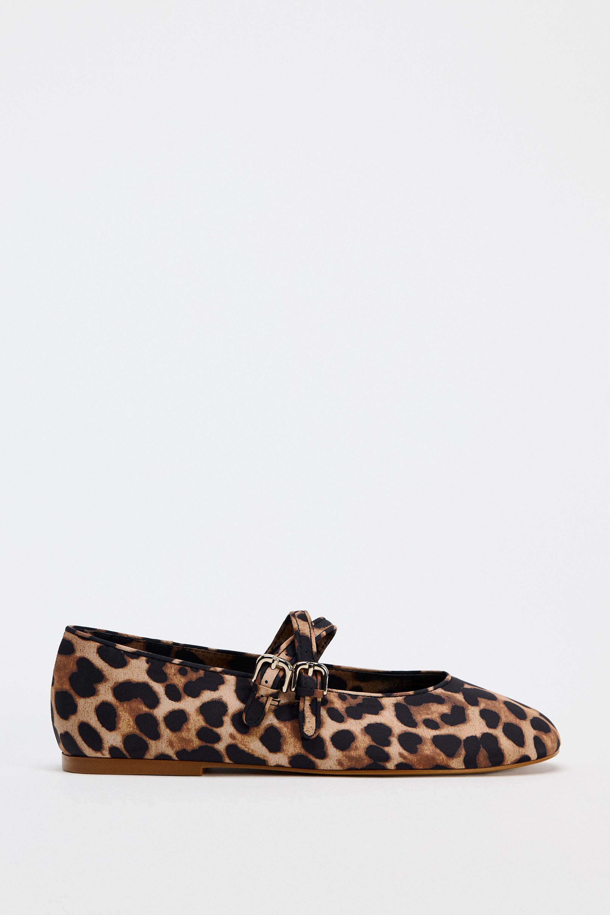 Leopard loafers fashion zara