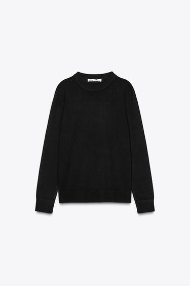 JERSEY BÁSICO PUNTO - Negro de Zara - Imagen 0