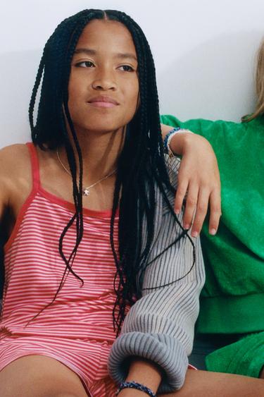 STRIPED T-SHIRT AND BERMUDA SHORTS SET - Pink by Zara