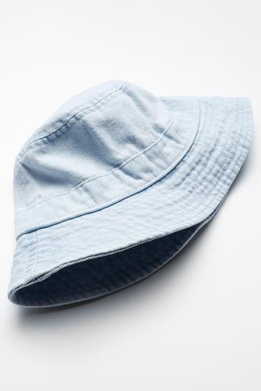 CHAPEAU BOB EN DENIM - Bleu de Zara