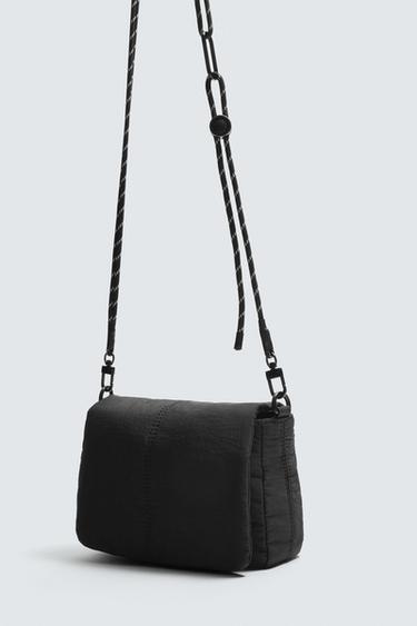 SAC BANDOULIÈRE EN NYLON - Noir de Zara - Image 5