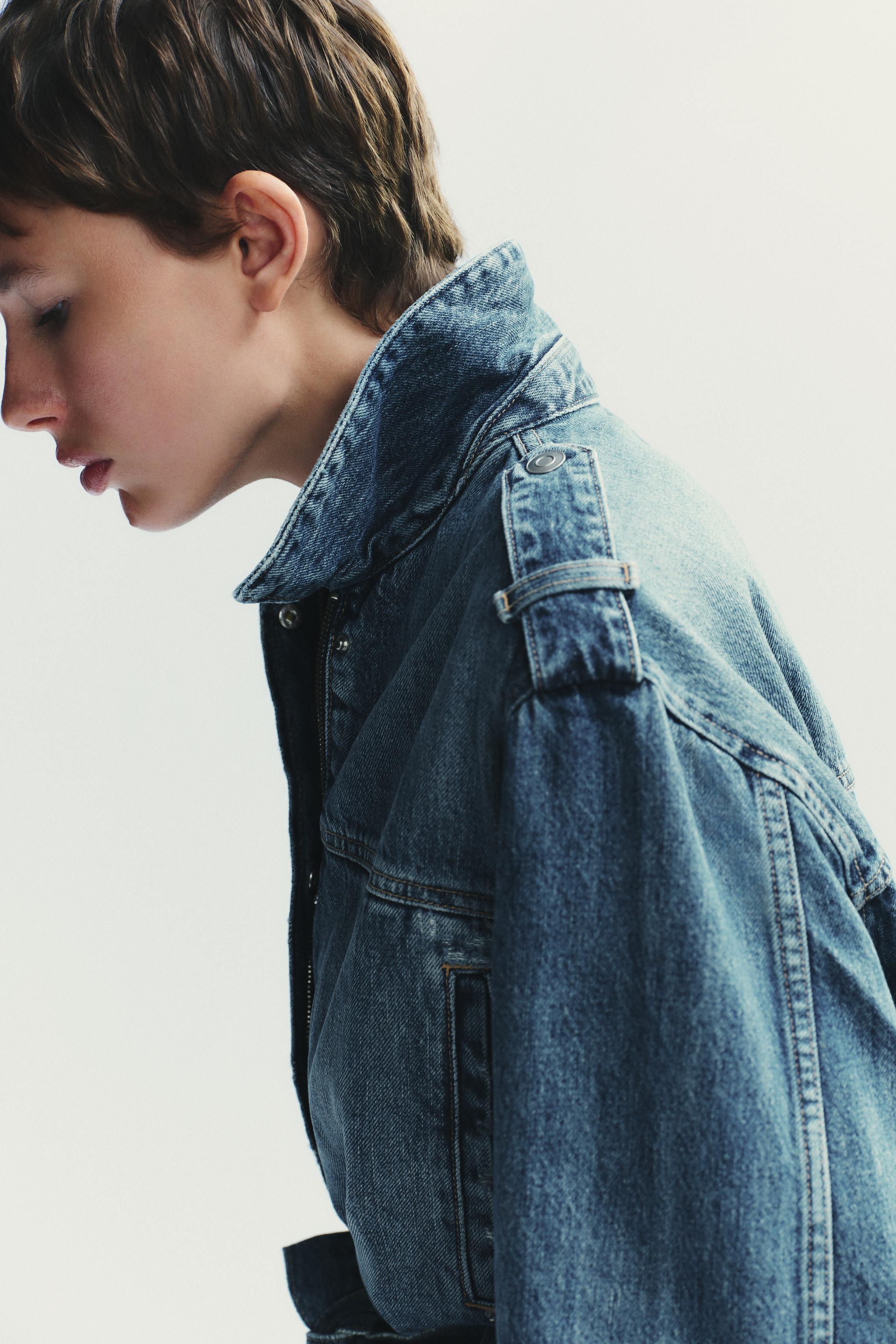 TRF LONG DENIM JACKET