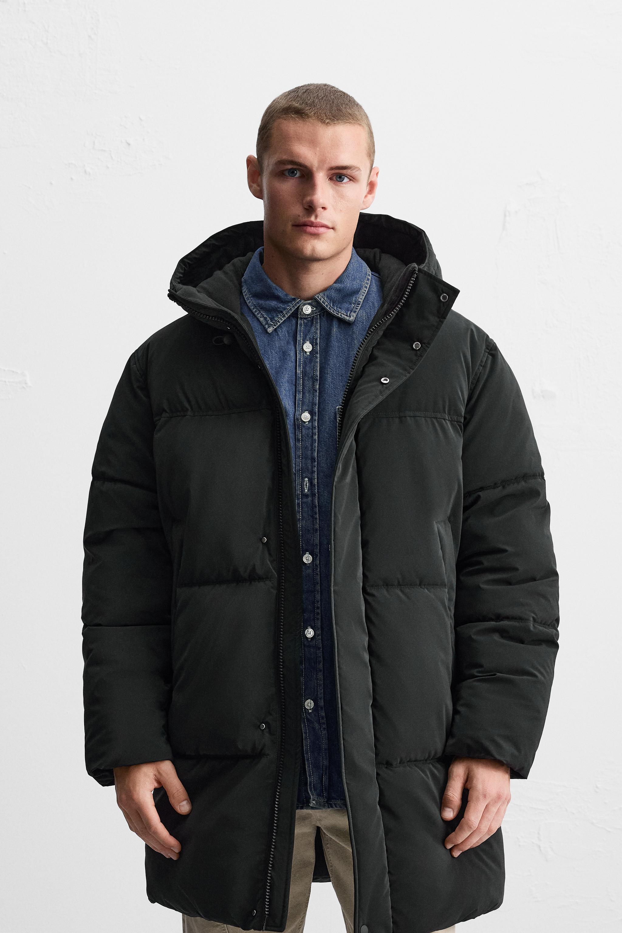 Puffer jacket zara man on sale