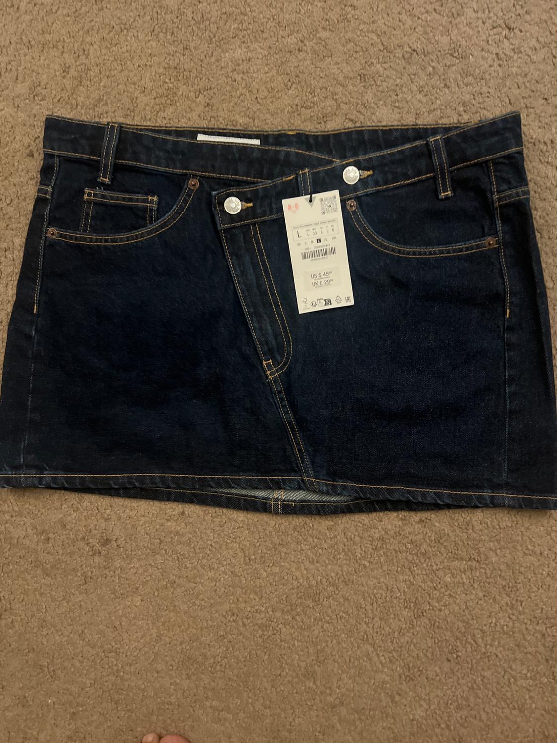 TRF DENIM MINI SKIRT