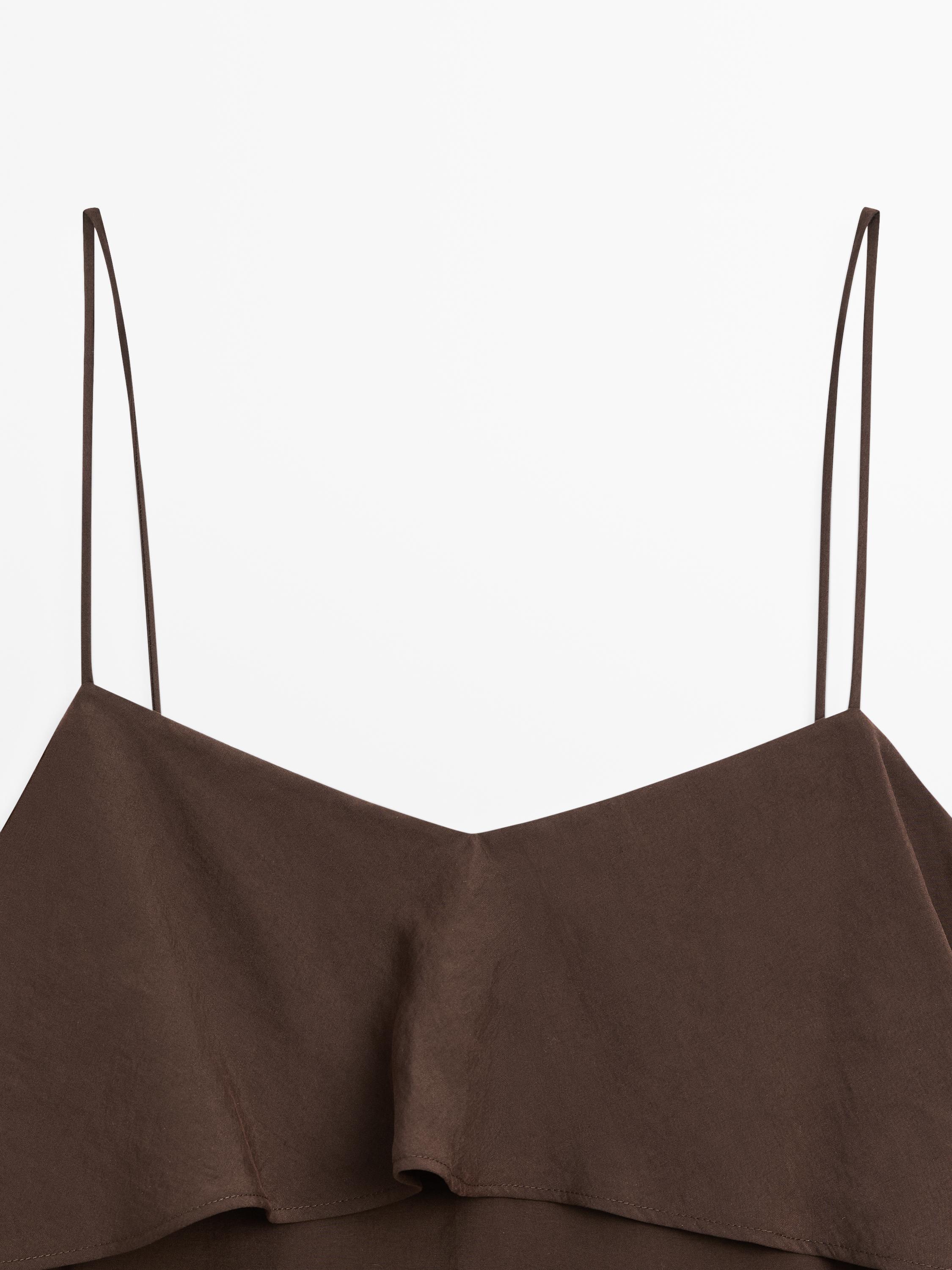 Robe longue à volants