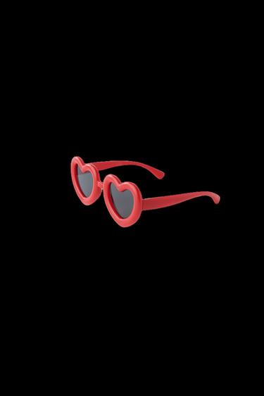GAFAS DE SOL FORMA CORAZÓN - Rojo de Zara