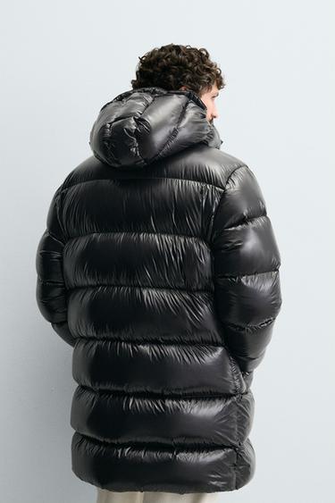 LONG 100% FEATHER PUFFER JACKET - Black by Zara - Image 2