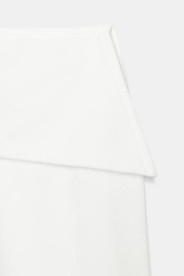 ASYMMETRIC WAIST TROUSERS - Ecru by Zara - Image 7