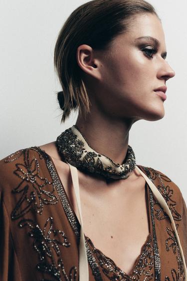 КӨП ПОЗИЦИЯЛЫ МОНШАҚТЫ БАНДАНА - ашық қызғылт Zara компаниясынан - Сурет 0