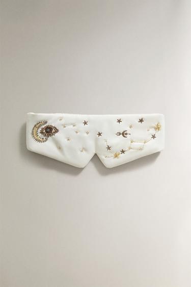 SCHLAFMASKE MIT STICKEREI | MARISA BERENSON - Beige von Zara - Bild 0
