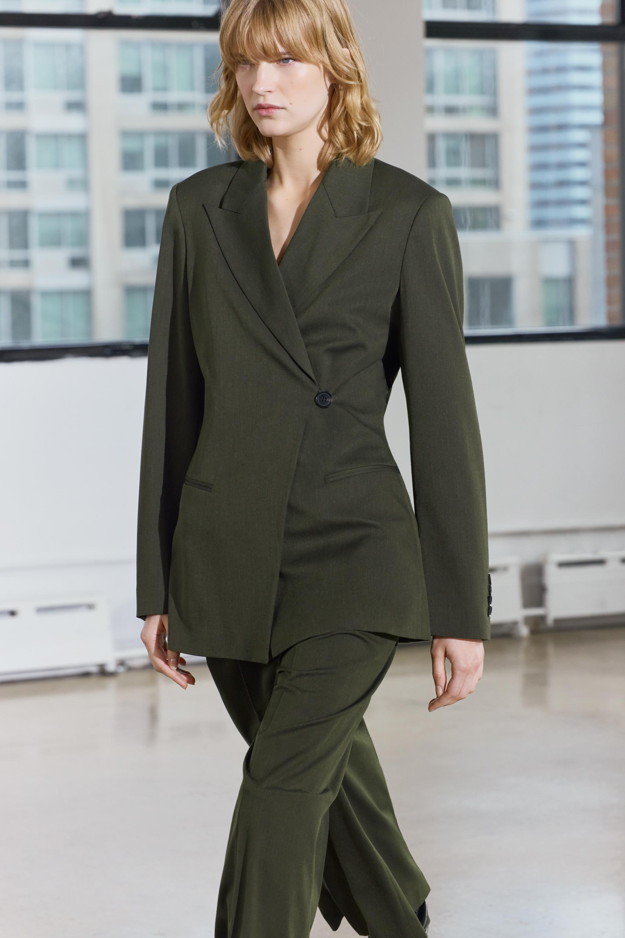 Neau Double breasted blazer カーキ $_12.JPG?set_id=880000500F