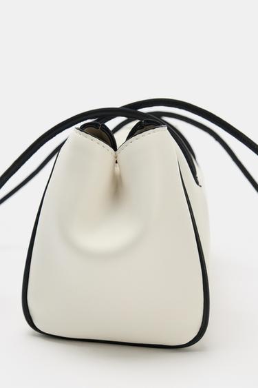 RECTANGULAR SHOULDER BAG - white by Zara - Image 3