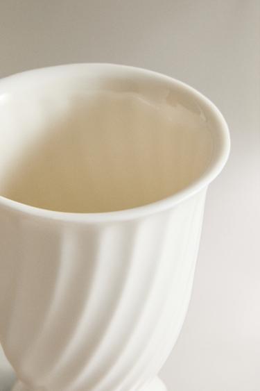 VERRE BROSSE À DENTS CÉRAMIQUE RELIEF - Blanc de Zara - Image 2