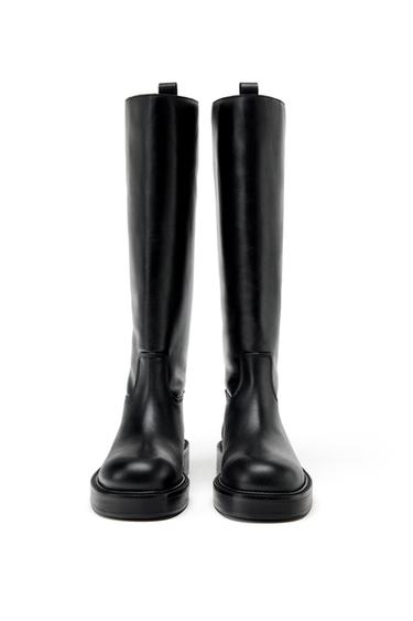 LEATHER BOOTS LIMITED EDITION - Black by Zara - Image 3