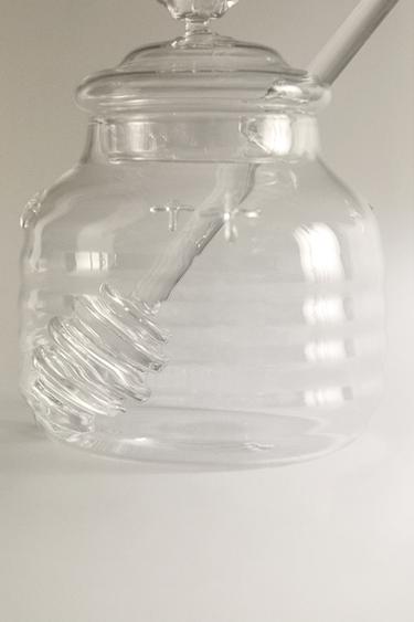 BUMBLEBEE BOROSILICATE GLASS HONEY JAR - Transparent by Zara - Image 3