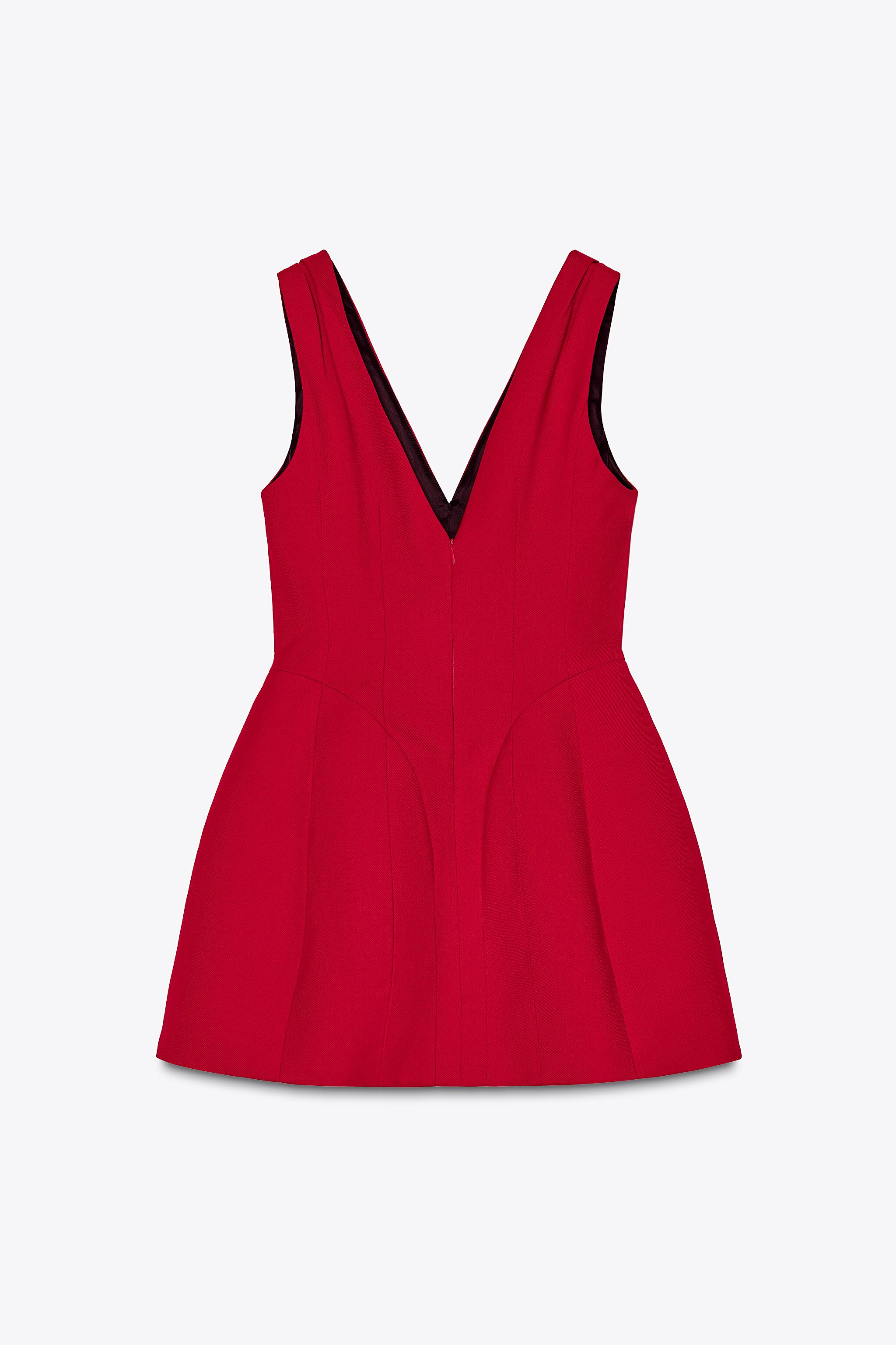 ZARA ボリュームショート丈ワンピース ZWコレクション 2065/797 ボリュームショート丈ワンピース ZWコレクション - ブライト