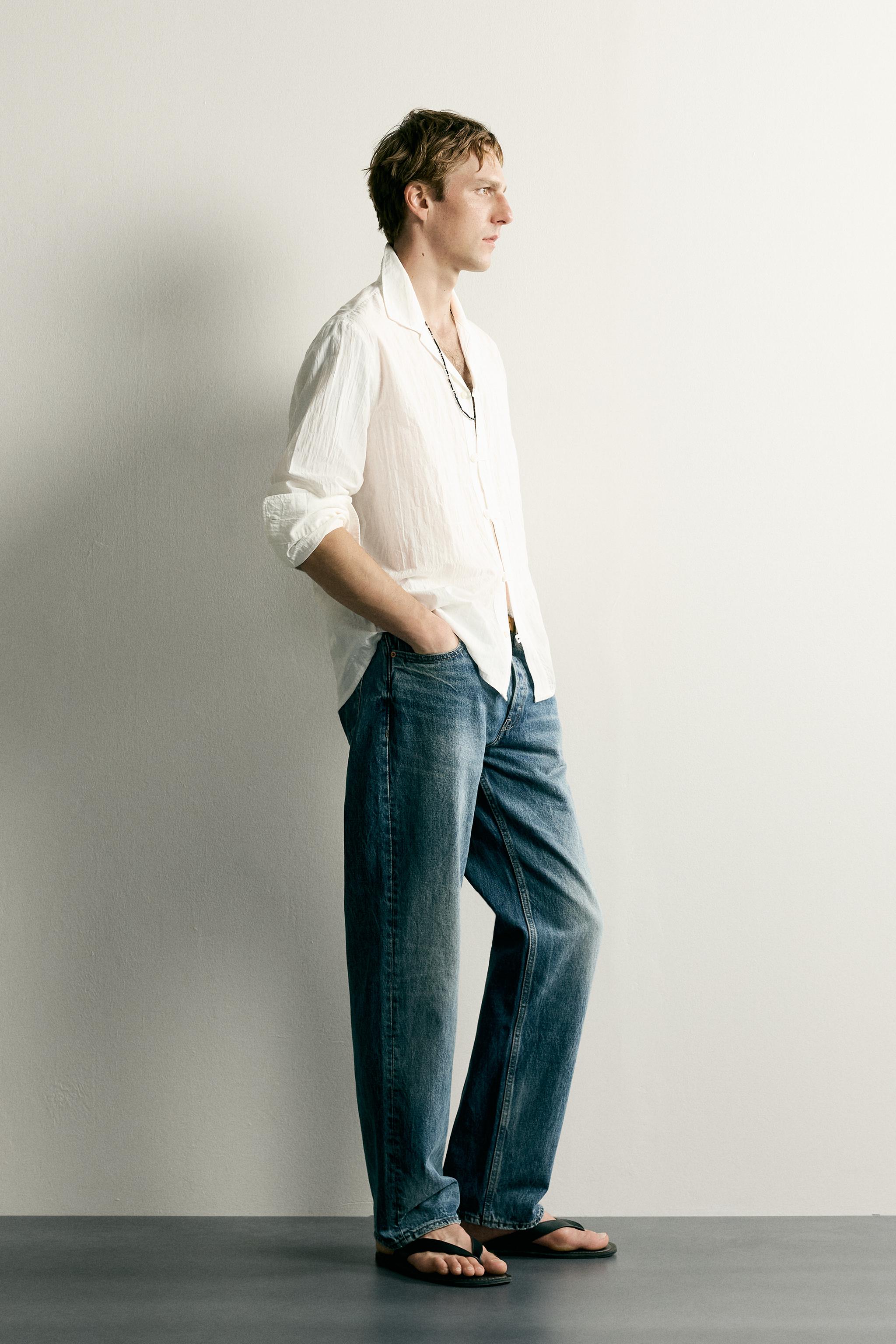Zara RELAXED FIT SÜSLÜ DÜĞMELİ GÖMLEK görsel 4