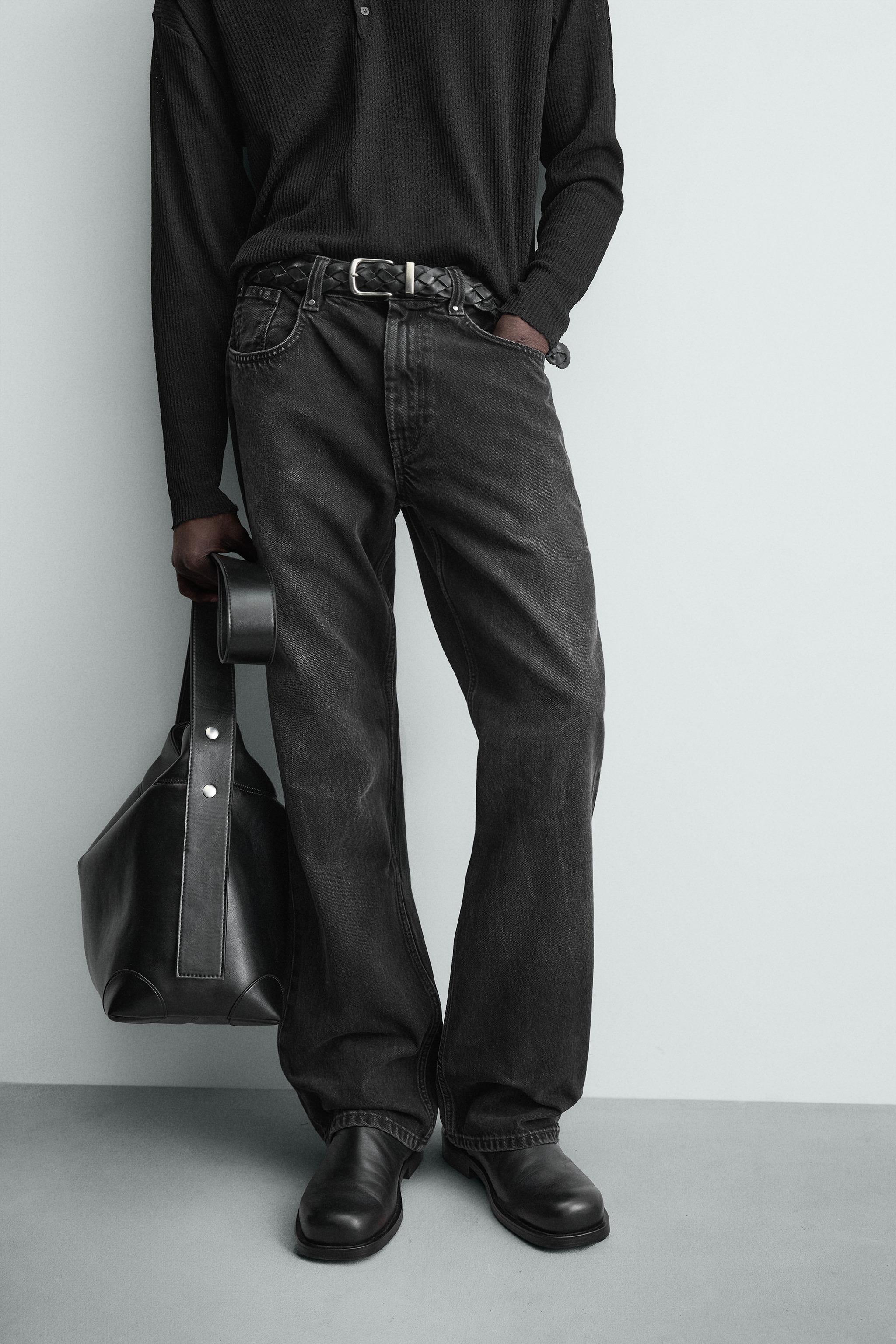 ストレートフィットデニムパンツ - ブラック | ZARA Japan / 日本
