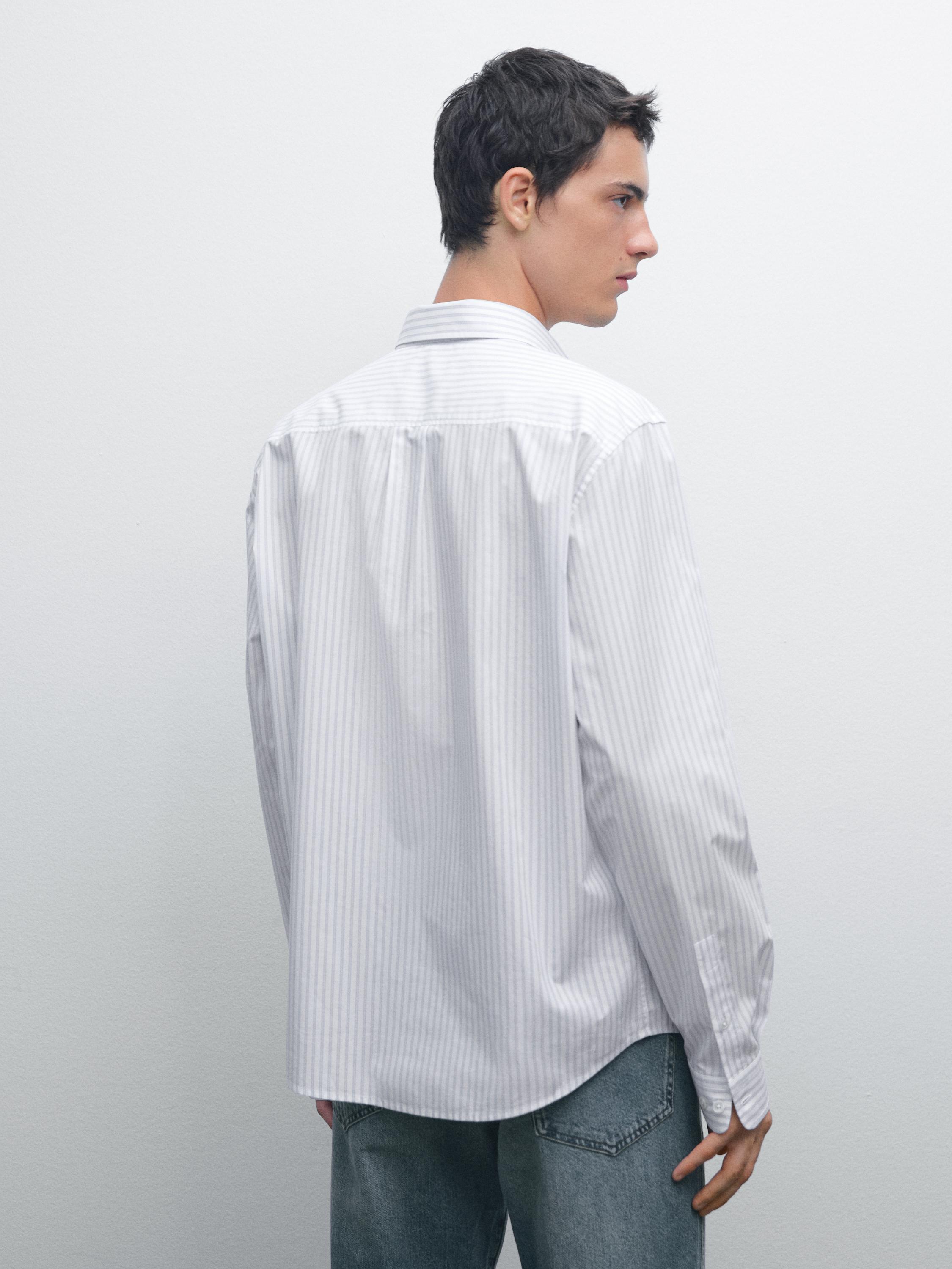 Chemise à rayures regular fit