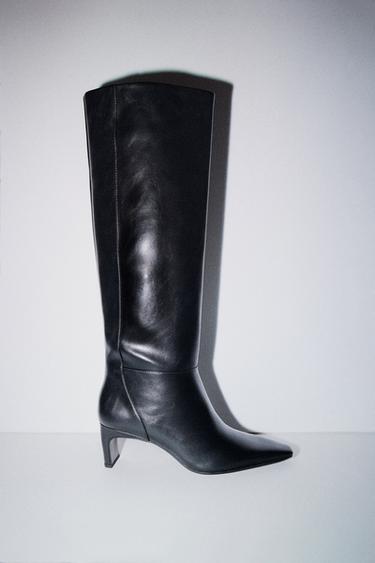 KITTEN HEEL BOOTS - Black by Zara