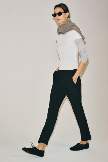 T-SHIRT MIT RUNDHALS - Weiß von Zara - Bild 0