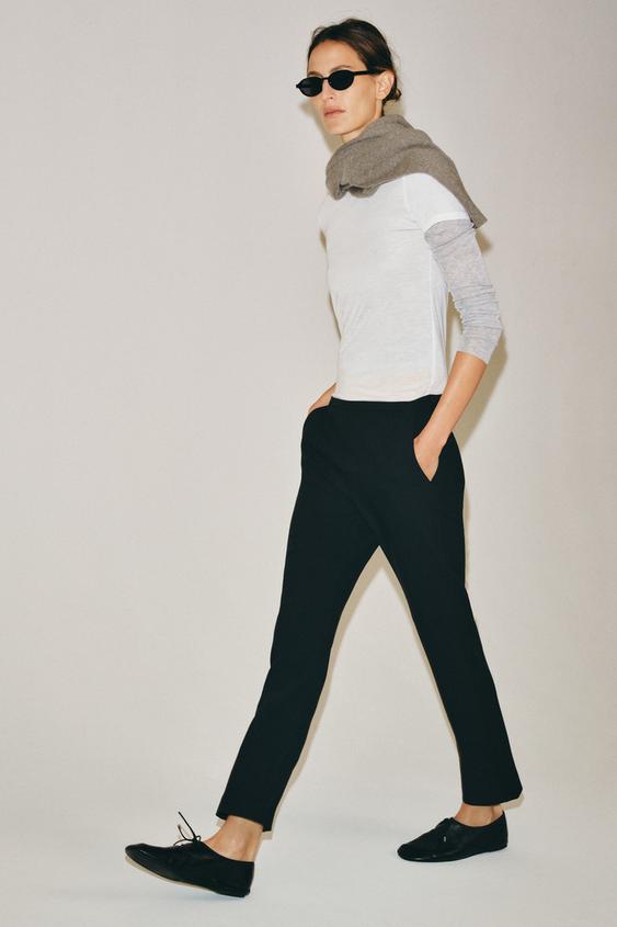ROUND NECK T-SHIRT - White by Zara - Image 0