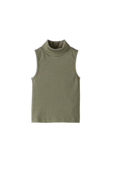 PLAIN RIBBED HALTER TOP