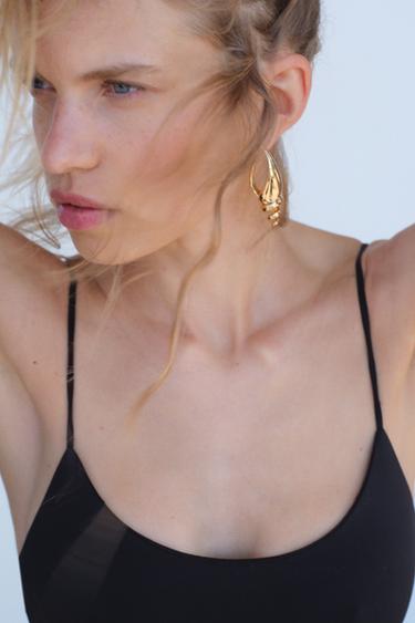 СЕРЬГИ «МОРСКИЕ РАКУШКИ» — ЗОЛОТИСТЫЙ от Zara — изображение 0