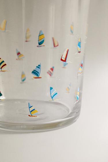 TRANSFER GLASS TUMBLER - Blue by Zara - Image 3