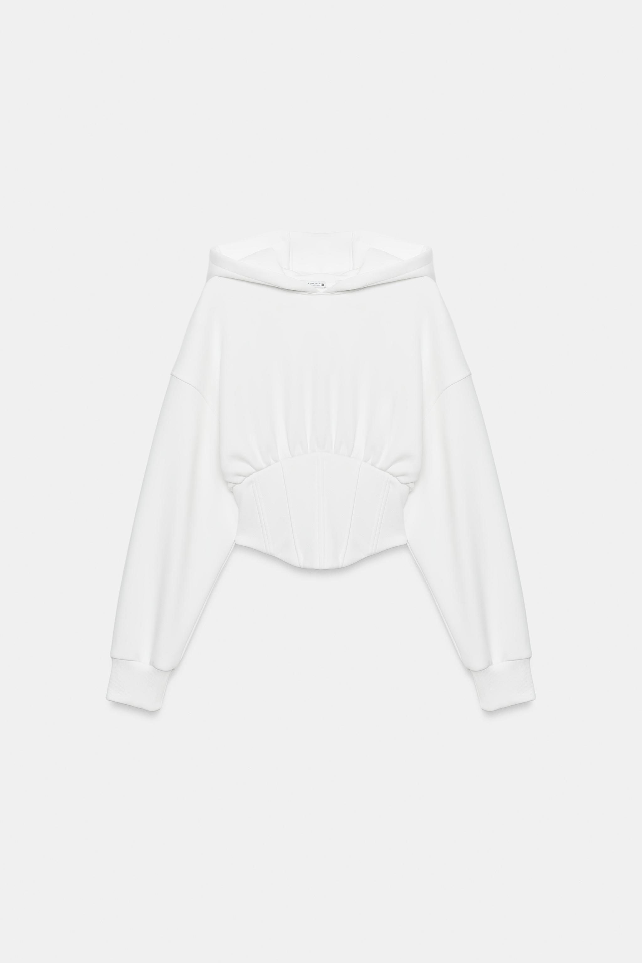CORSET LACE-UP HOODIE