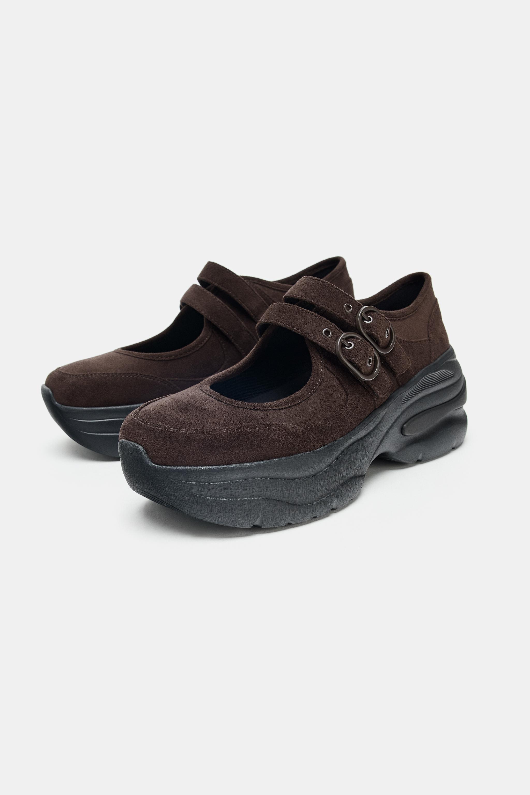 ZARA プラットフォーム スポーツ バレリーナシューズ ZARAスポーティバレリーナ （プラットフォーム シューズ）