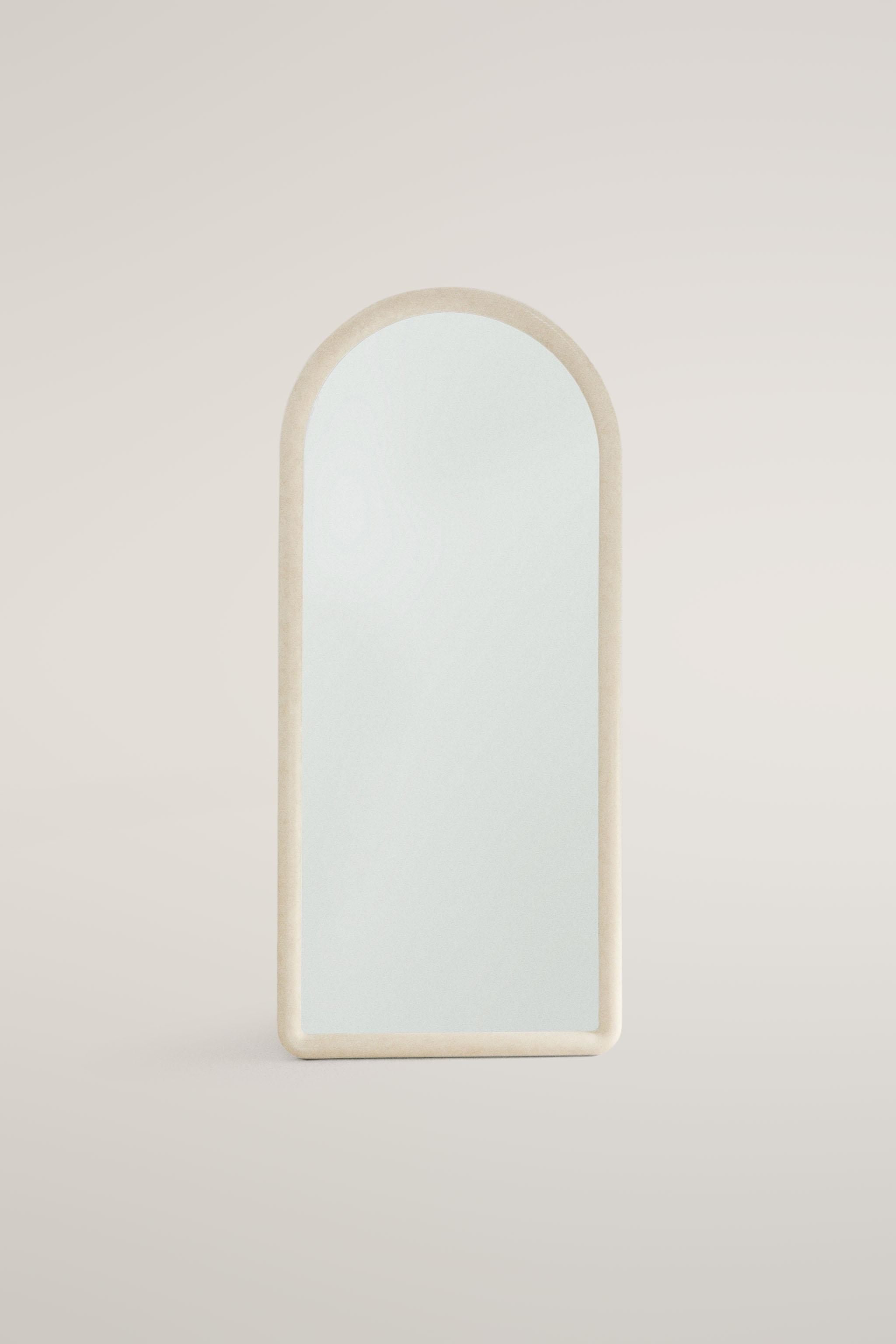 WOODEN ARCHED FULL LENGTH MIRROR