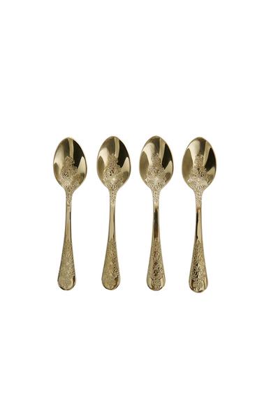 SET OF ENGRAVED DESSERT SPOONS (SET OF 4) - Cava by Zara