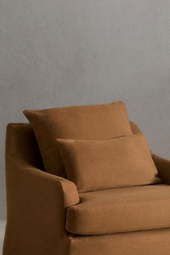 ARMCHAIR 01 LINEN COVER - Mustard by Zara - Image 0