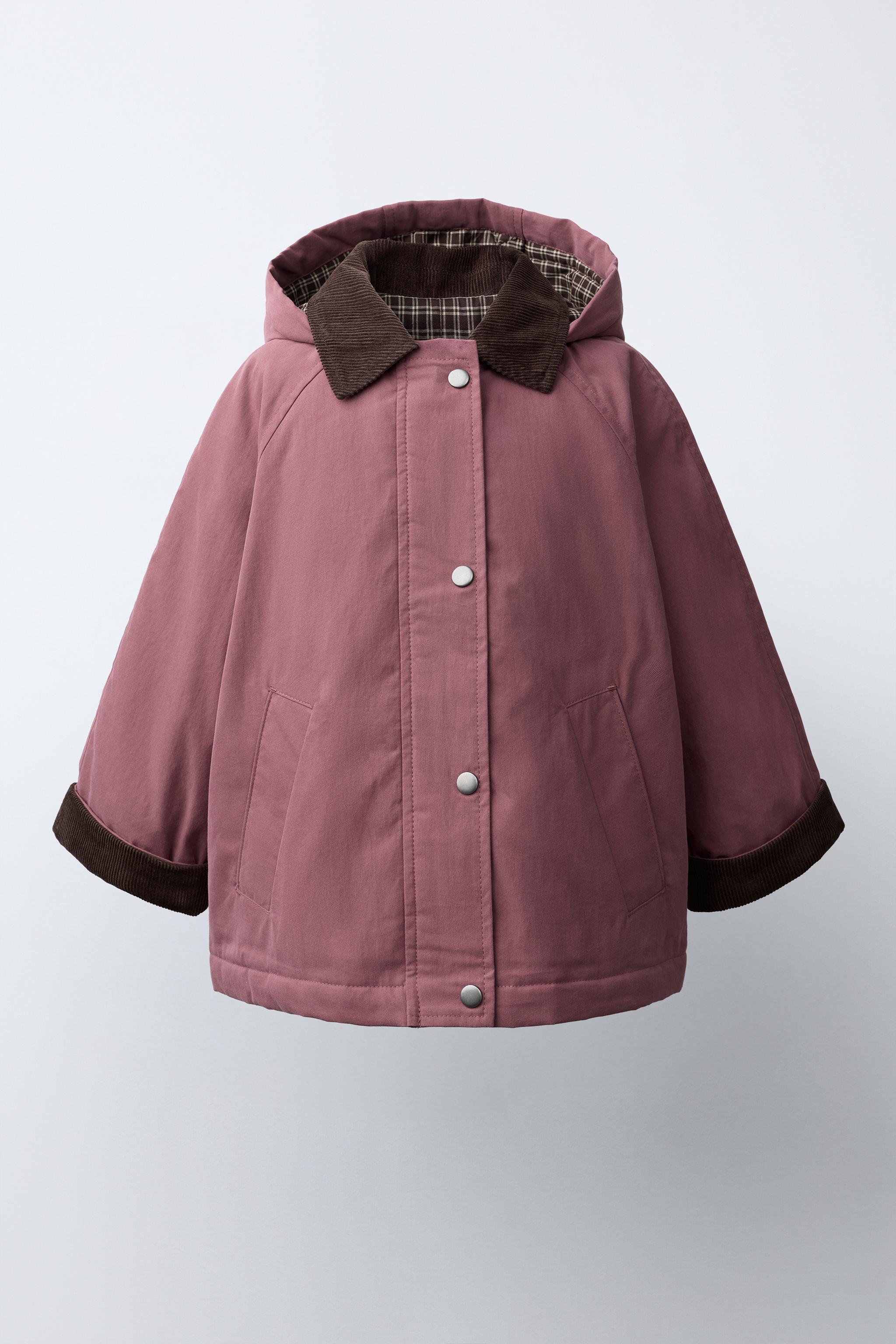 QUILTED PARKA WITH CONTRAST COLLAR
