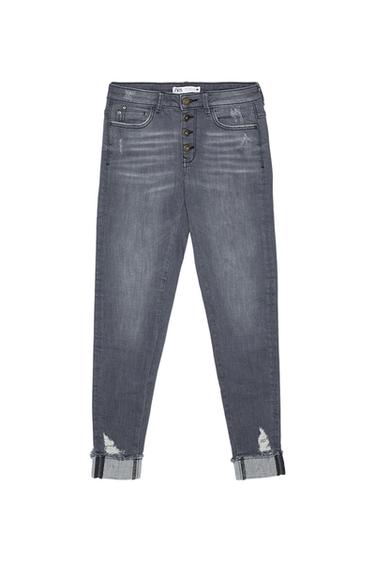 Z1975 BUTTONED SKINNY JEANS